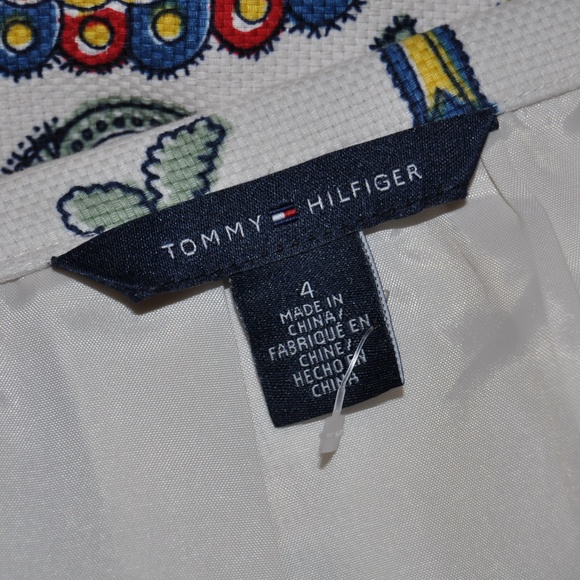 TOMMY HILFIGER Scaft Print Twill Pencil Skirt [F2] - Picture 5 of 6